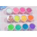 wholesale 12color 3g of Girl's heart rainbow flash glitter powder